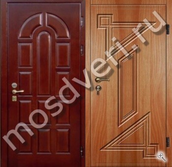 Красная дверь для квартиры с отделкой МДФ и ламинатом - купить от производителя Мосдвери Красная дверь для квартиры с отделкой МДФ и ламинатом