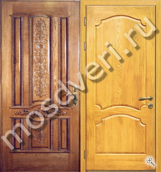 Квартирная шумоизоляционная дверь из МДФ с резьбой - купить от производителя Мосдвери Квартирная шумоизоляционная дверь из МДФ с резьбой