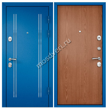 Синие входные двери в квартиру SVK-16 - купить от производителя Мосдвери Синие входные двери в квартиру SVK-16
