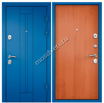 Синие входные двери в квартиру SVK-38 - купить от производителя Мосдвери Синие входные двери в квартиру SVK-38