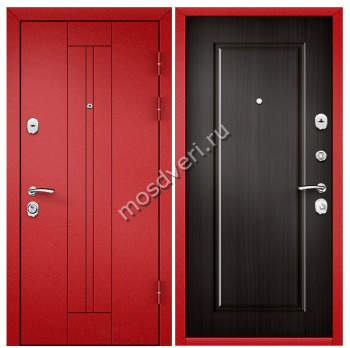 Красная входная дверь в квартиру KVD-29 - купить от производителя Мосдвери Красная входная дверь в квартиру KVD-29